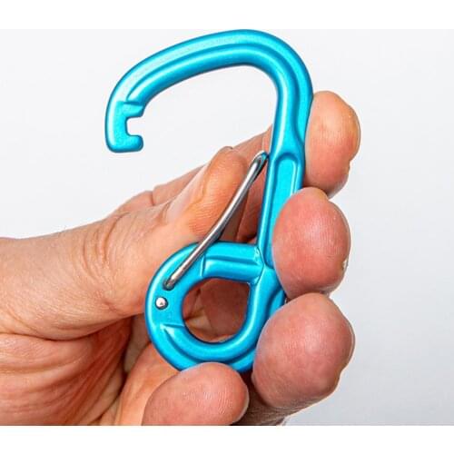 Carabiner D Shape Multifunction Aluminum Alloy Travel Backpack Bottle Buckle Outdoor Camping Climbing Keychain Hammock Hook