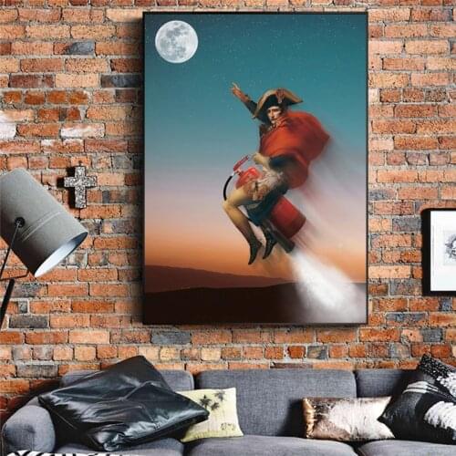 Spoof Napoleon Rode Fire Extinguisher Poster And Prints Canvas Painting On Wall Art Picture For Home Goods Room Decoration