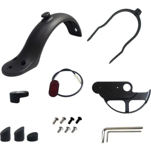 Novel-Scooter Mudguard Bracket Kit Scooter Mud Fender Shock Absorber Guard Taillight for Xiaomi M365 Pro Accessories