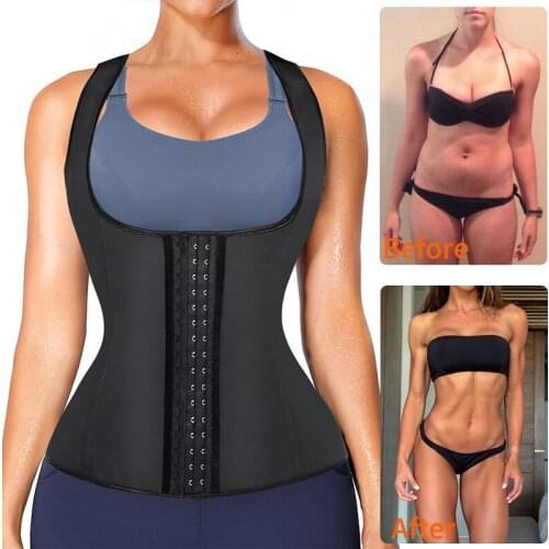 Women Waist Trainer Corset Slimming Vest Body Shaper Cincher Tank Top with Adjustable Straps Faja Shapewear Tummy Control