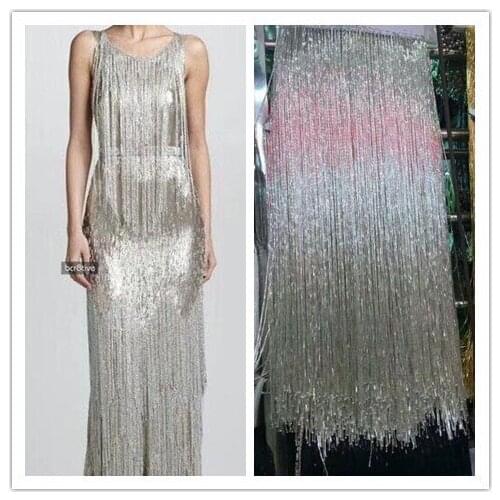 Top selling beaded Fringe Ribbon Trim Fringe Tassel Lace Trim z-han6275 for party dress