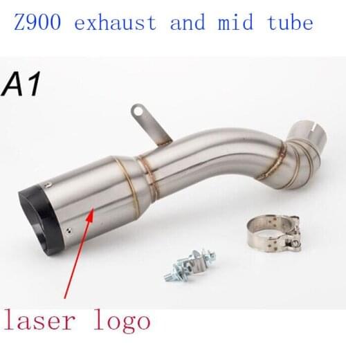 Motorcycle modified muffler Z900 exhaust pipe Z900 middle section 2017-2021 years Z900 muffler