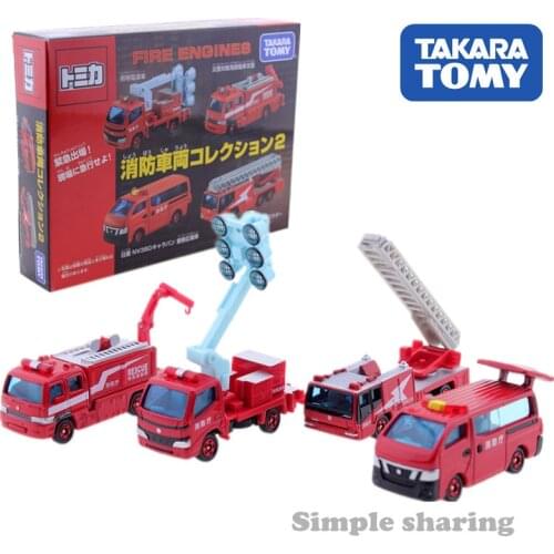 TAKARA TOMY TOMICA FIRE ENGINE model set COLLECTion DIECAST miniature truck toy pop metallic baby toys magic kids dolls