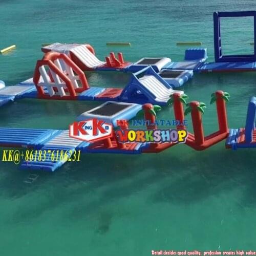 River or Sea water Inflatable Floating Water Park Equipment Giant Inflatable Water Games For Adult