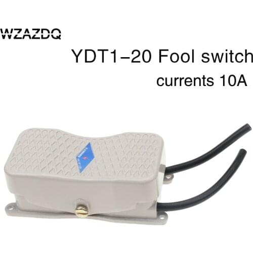 Treadle switch Foot switch pedal power controller ydt1-20 foot step backward switch with double head line