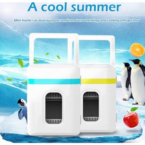 10L Car Home Refrigerator Portable Mini Car Fridge Car Cooler Box Dual-use Cooler/Warmer DC 220V To 12V DC Power Electric Cooler