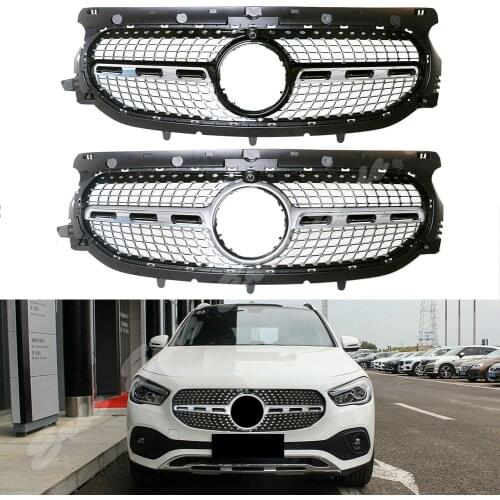 Front Racing Billet Bumper Grille Upper Facelift Grill For Mercedes-Benz H247 GLA Class 2021 General Diamond