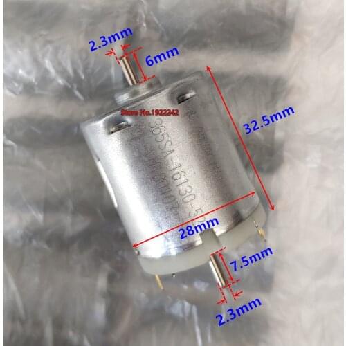 Brand new dual shafts RS365-16130 365 DC motor 12V~18V carbon brush motor for vacuum cleaner