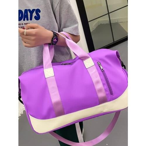 Gym Bag Womens Yoga Bag Wet and Dry Separation Shoe Position Shoulder Bag Travel Handbag Large Quantity Customizable Logo