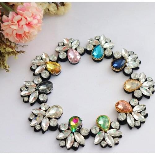 Rhinestone Dragonfly Beaded Patch for Clothing Sewing on Sequin Embroidery Applique Shirt Shoes Bags Apparel DIY Decoration Patc