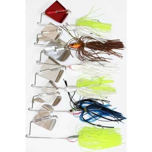 1Pcs Metal Spoon Beard Spinner Fish Bait 22g Sinking Swim Wobbler Vibration Reflective Bait Bass Killer Lure Sea Fishing Tackle