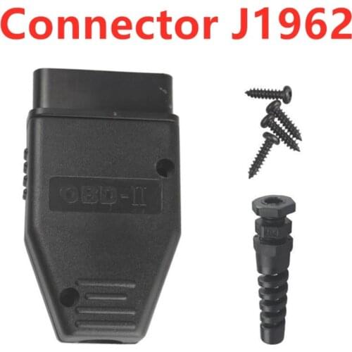 10pcs/Lot Fast Shipping! 16Pin Adapter OBD2 OBDII Male Connector J1962 Plug Adapter Wiring Connector Diagnostic Tool