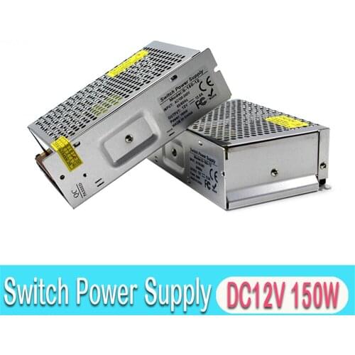 12V 12.5A 150W Switch Power Supply Driver Light Transformers 220V 110V AC DC12V Power Source for CCTV camera Stpper CNC LED Lamp