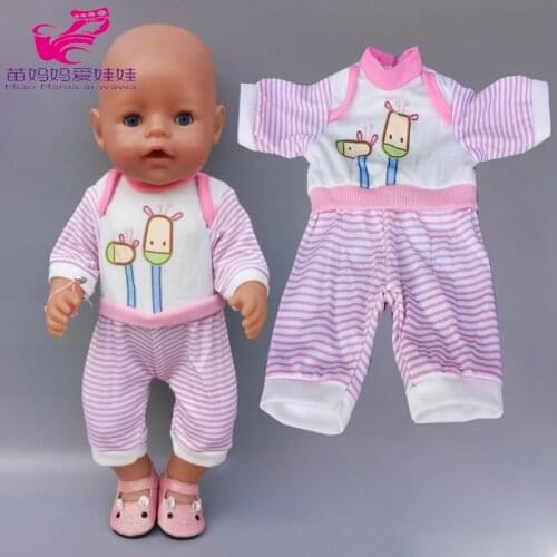17 inch Baby Doll clothes for 40cm doll clothes children girl toys wears kids gift