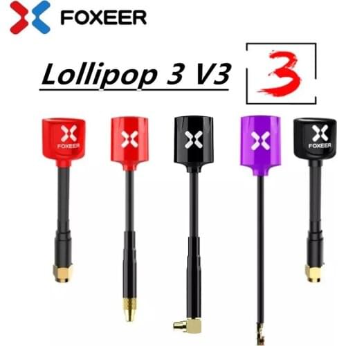 2PCS Foxeer Lollipop3 Micro 5.8G 2.5dBi High Gain Super Tiny FPV Omni Antenna RHCP UFLSuper Mini For QAV RC FPV Drone