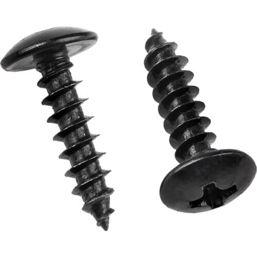 50pcs M3M4*6/8/10/12/16/20 steel with black Wood Truss Screw Wax Self-tapping Screws