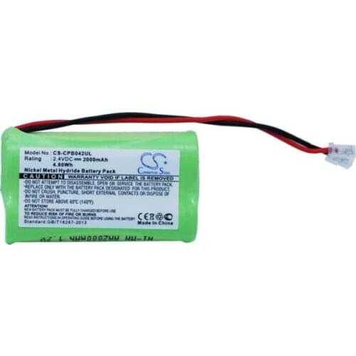 Cameron Sino 2000mAh battery for UNIVERSEL AA x 2 Cordless Phone Battery