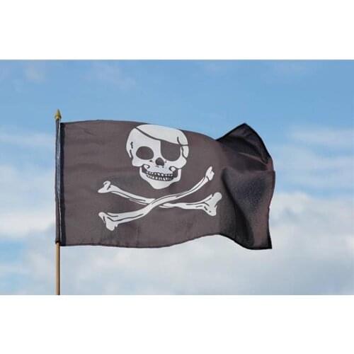 Large Pirate Flag 3x5FT Vikings Skull Events Flags And Banners Parade Banner Drapeau Flags Black Skeleton Polyester Printed