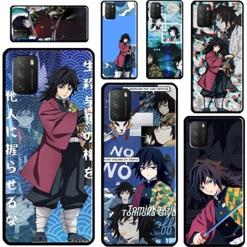 Giyu Tomioka Demon Slayer For Xiaomi Mi Note 10 Lite Mi 11 Ultra 9T 10T Pro A3 Phone Case For POCO F3 F2 M3 X3 Pro