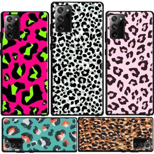 Leopard Print Case For Samsung Galaxy S21 Ultra S20 FE S10 S9 S8 Plus S10e Note 20 Ultra Note 9 10 Plus