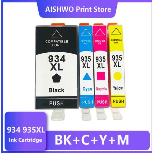 4PK Ink Cartridges Compatible For HP934XL HP934 934XL 934 XL HP935XL HP935 XL Officejet Pro 6812 6830 6815 6835 Inkjet Printer
