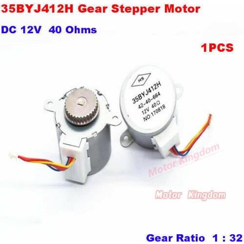 DC 12V 35BYJ412H Gear Stepper Motor Micro Stepping Motor Synchronous wheel