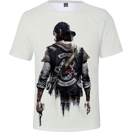 Days Gone 3D T Shirt Harajuku Fashion Casual T-shirt Men Women T Shirt Funny Print Summer New Fashion T-shirt Game Days Gone Tee