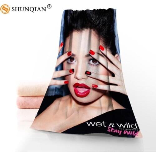 Hot Custom Jasmine Villegas Towel Printed Cotton Face/Bath Towels Microfiber Fabric For Kids Men Women Shower Towels A7.24-1