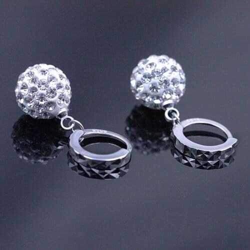 Exquisite Full Crystal Beads Drop Earrings For Women Brincos Silver color plated Earing Oorbellen Earings Jewelry Gift Wholesale
