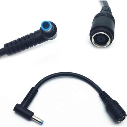 DC Power Charge Converter Adapter Cable 7.4*5.0 to 4.5*3.0 For HP Black 15.8cm