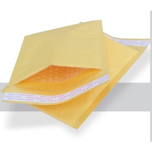 Best Price 40 pcs/lot High Qulity Padded Envelopes Mailers Shipping Yellow Bags Universal 200*250 Kraft Bubble Bag