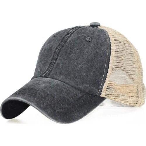 Men Baseball Cap Cotton Letter Breathable Sunscreen Hat Women Washed Snapback Hats Unisex Casual Adjustable Casquette Cap