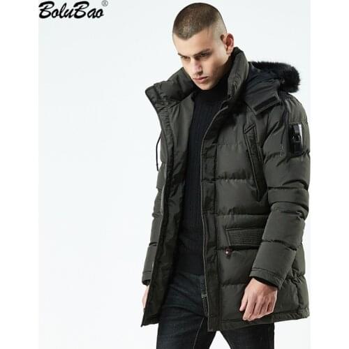 BOLUBAO Men Parkas Coats Winter Male Hooded Jackets Casual Thicken Brand Parka Coat Mens Fashion Long Section Warm Parkas