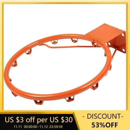 35cm Athlete Basketball Match Game Ball Ring Hoop Rim Stand Backboard Basket for Adults Kids Full Solid Metal Spring