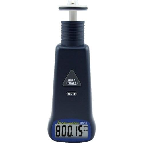 New High Sensitive Accuracy Handheld Digital Contact Tachometer AZ8001 Mini Pocket Tachometer Speed Tester Measuring Instrument