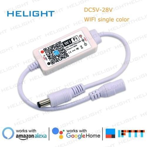 WIFI Bluetooth single color RGB RGBW strip controller IR24K/RF21K Music controller Phone APP/Voice Control for LED Strip