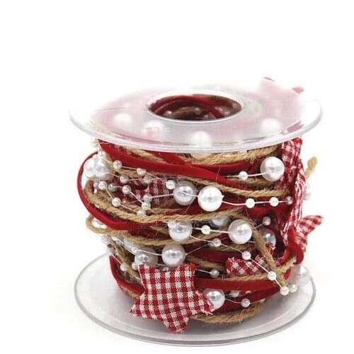 Omilut Christmas Decoration Chain Ribbon Christmas Tree DIY Star Merry Christmas Party Decoration Supplies Happy New Year 2020