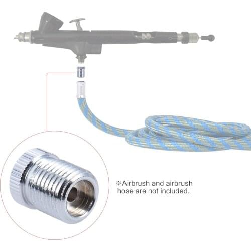 Airbrush Fitting Conversion Adapter for Badger, Convert Thread Size to 1/8" BSP Size Thread Hose Adapter Connector