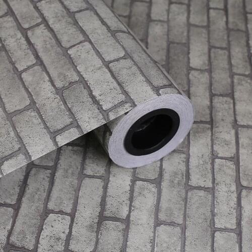 Retro Brick Wallpaper Self-adhesive Waterproof Living Room Clothing Restaurant Facade Wall Sticker Papel De Parede 3D Wall Paper