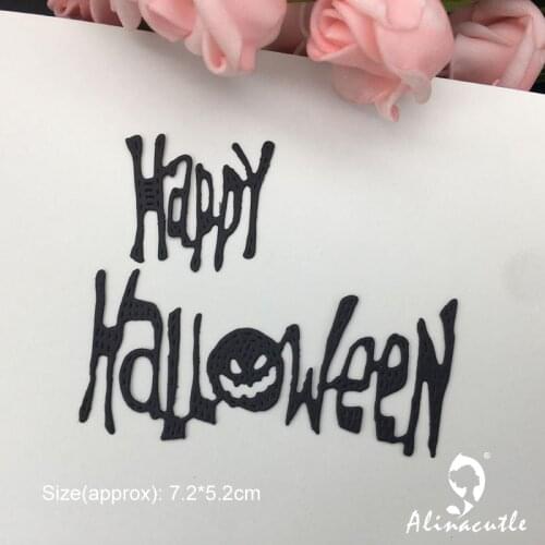 Die Cut Metal Cutting Die Happy Halloween Scrapbooking Paper craft album Handmade Card Stencil Cutter Punch art cutter