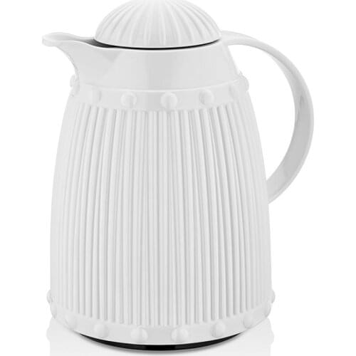 1 LT Soft White Baroque Thermos