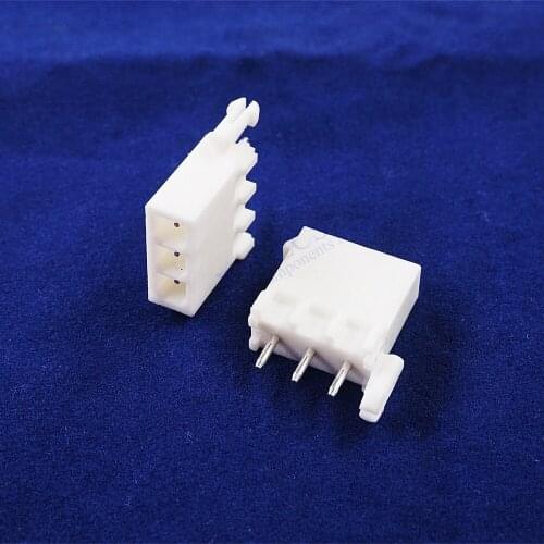 10pcs 1x3 Wafer 4.14 mm Male Header 3 position 0.163" Straight Through Hole Cross Mini Universal Mate-N-Lok 770170-1 Shrouded