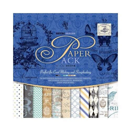 12inch27sheets blue Attractive Love Scrapbooking Paper Origami Art Background Paper DIY Card Making gift wrapping Home deco