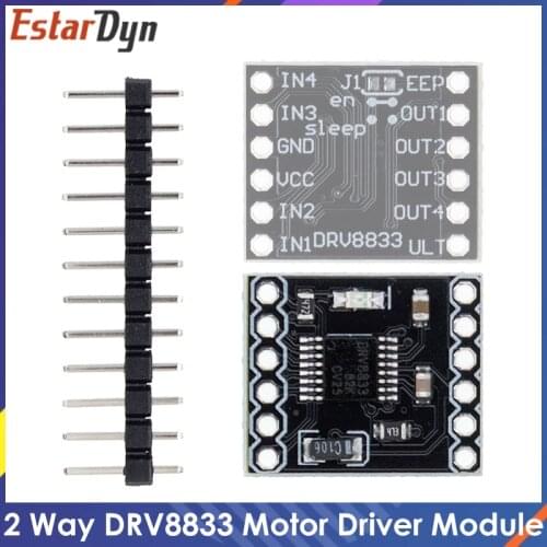 DRV8833 2 Channel DC Motor Driver Module Board 1.5A 3V-10V H-Bridge