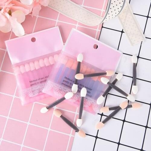 2set/20Pcs Double-end Eye Shadow Eyebrow Eyeliner Brush Makeup Sponge Applicator Tool New Makeup stick