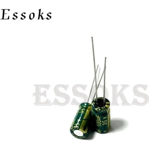20pcs Electrolytic Capacitor 35V100UF 35V 100UF 6X7 6X12 mm High Frequency Low ESR Aluminum Capacitors