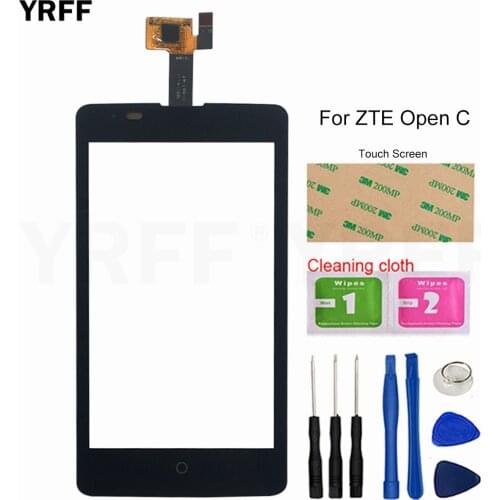 4.0'' Mobile Touch Glass Screen For ZTE Open C Touch Screen Digitizer Panel Assembly Lens Sensor Free Shipping