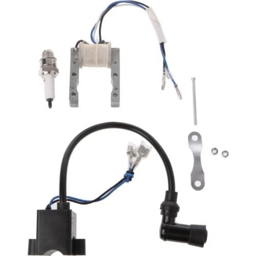 Free delivery CDI Ignition Coil Magneto For Motorized 49cc 66cc 80cc Engine Bicycle Spark Plug