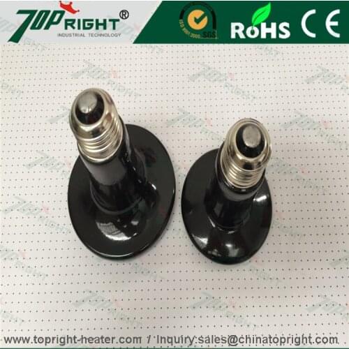 85x110mm 100W black Ceramic Emitter Heat Lamp Grow plant Heater Pet Reptile heater