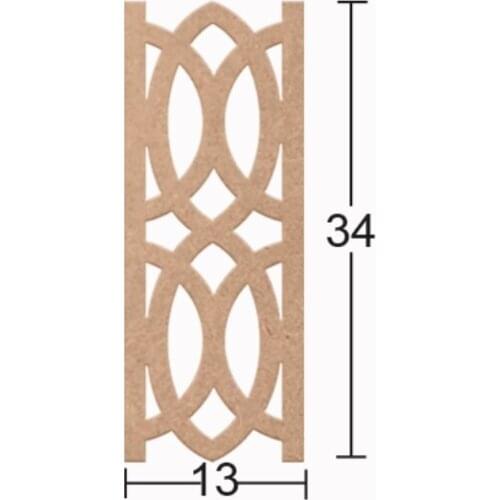DS106 Decorative Wall Ornament, Dyeable Raw Wood Wall Decoration
